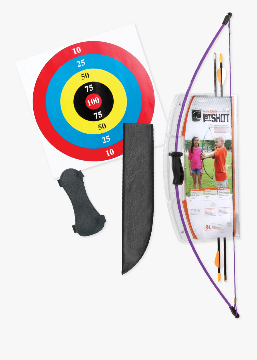 Clip Art Bear St Shot Youth - Bear 1st Shot Bow Set, Transparent Clipart