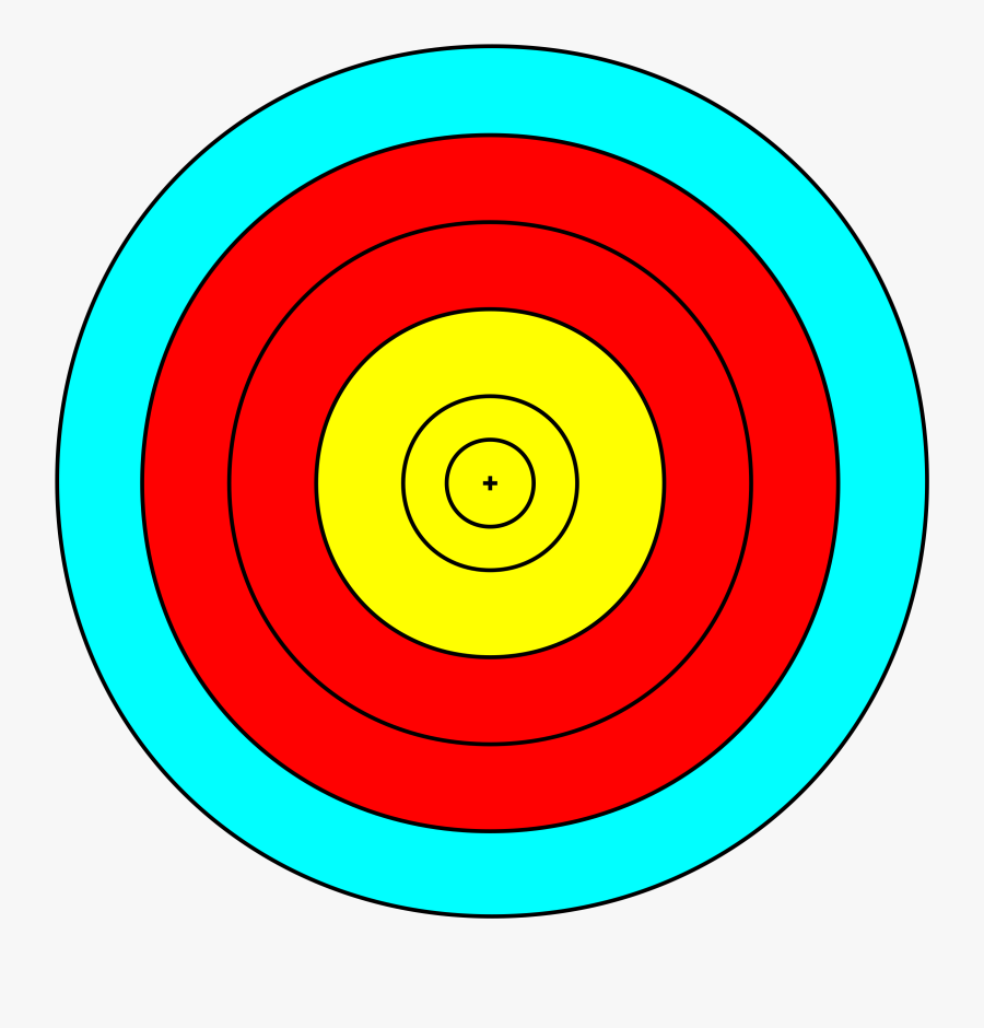 Diana Fita Reducida Al 6 Clip Arts - Five Zone Archery Target, Transparent Clipart