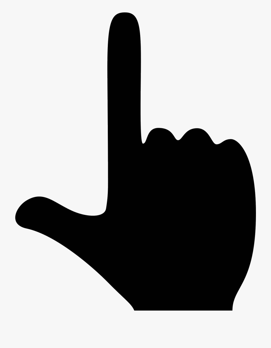 Finger Up Icon - Hand Pointing Up Vector, Transparent Clipart