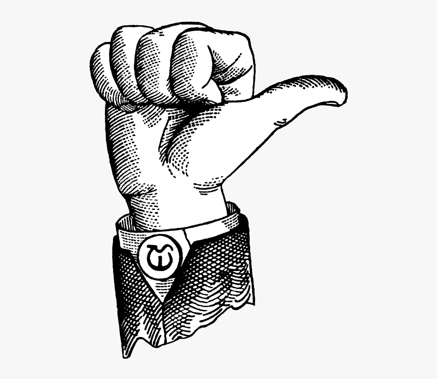 Vintage Thumbs Up Png, Transparent Clipart