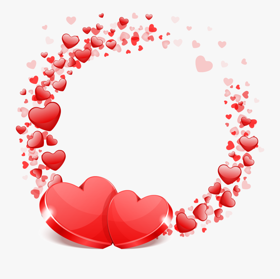 Transparent Valentine Background Png - Love Heart Png, Transparent Clipart