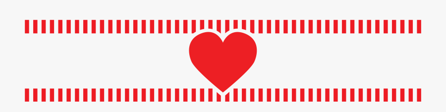 Transparent Valentine Banner Clipart - Heart, Transparent Clipart