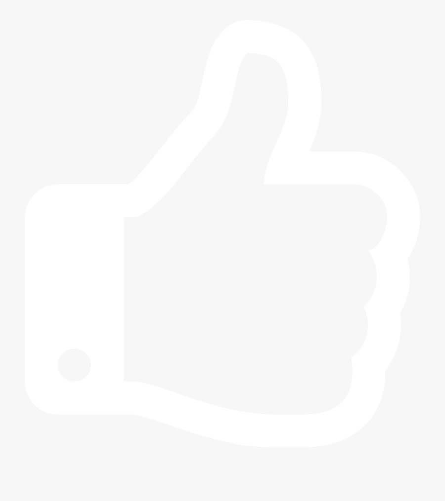 White Thumb Up Png, Transparent Clipart
