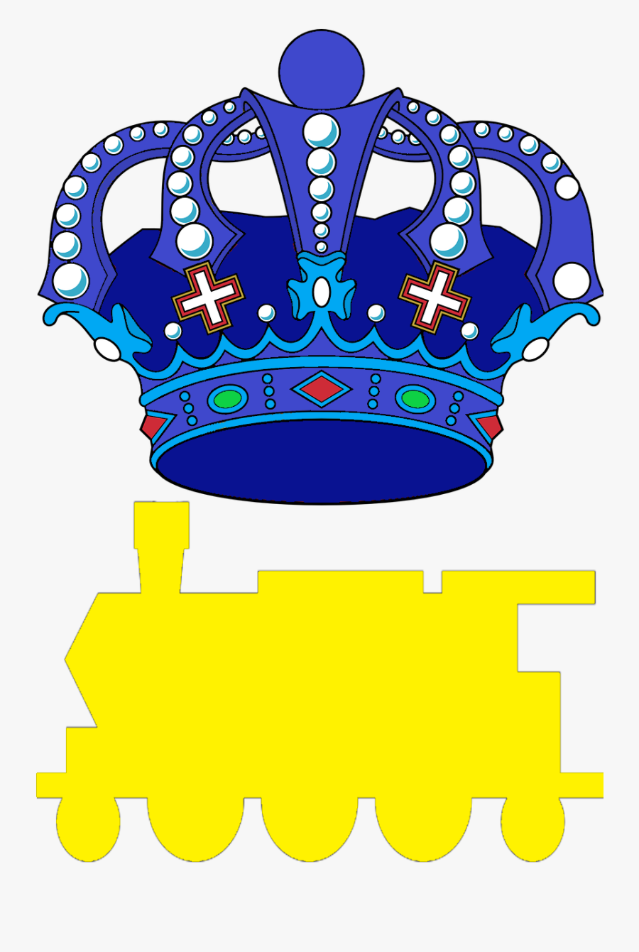 Blue Royal Crown , Png Download - Portable Network Graphics, Transparent Clipart