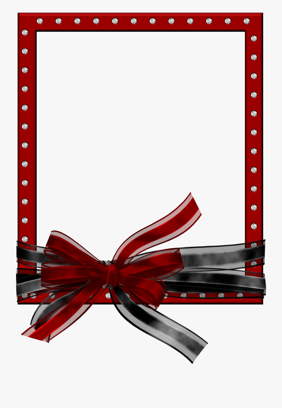 Red And Black Frame, Transparent Clipart