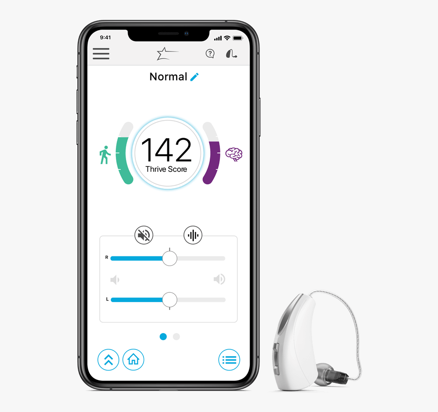 Hearing Aids For Hearing Loss - Starkey Thrive App, Transparent Clipart
