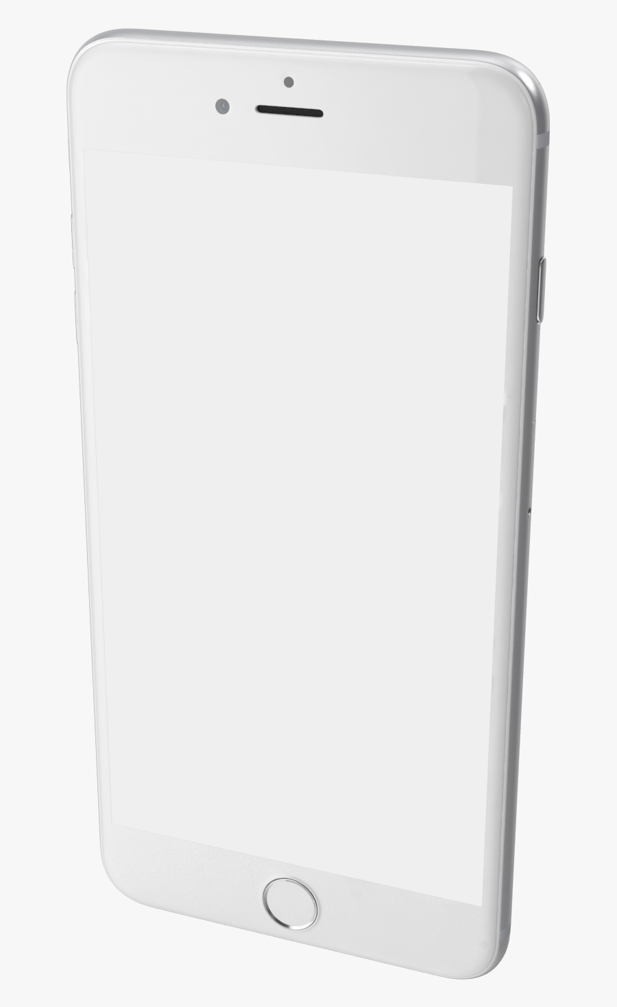 Iphone 6 Plus Silver Png Image - Smartphone, Transparent Clipart