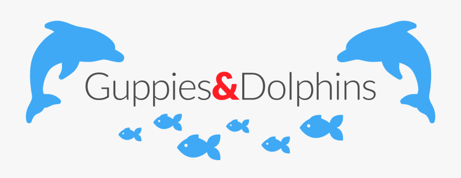 Guppies Dolphins Logo Artboard, Transparent Clipart