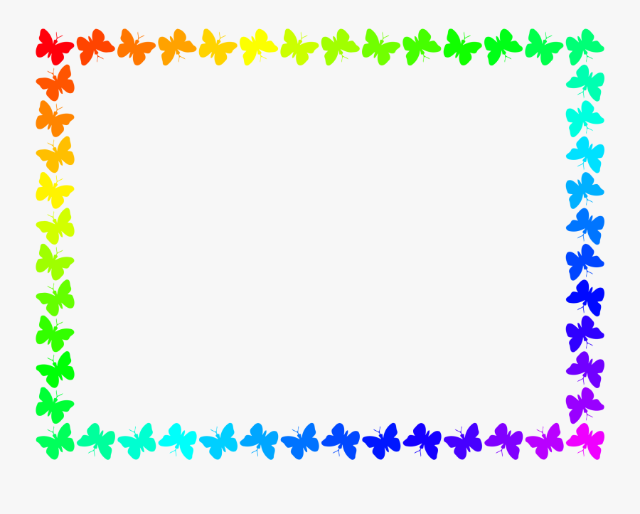 Borders And Frames Butterfly Picture Frames Film Frame - Butterfly Border Clipart Black And White, Transparent Clipart