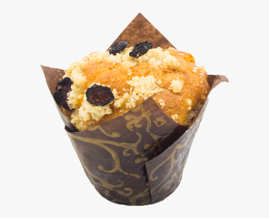Clip Art Orange Cranberry Muffin Six - Muffin, Transparent Clipart