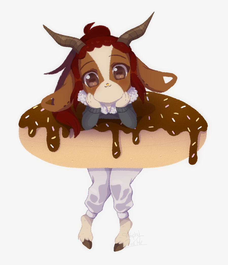 Donut Ych [izziebiz] - Cartoon, Transparent Clipart