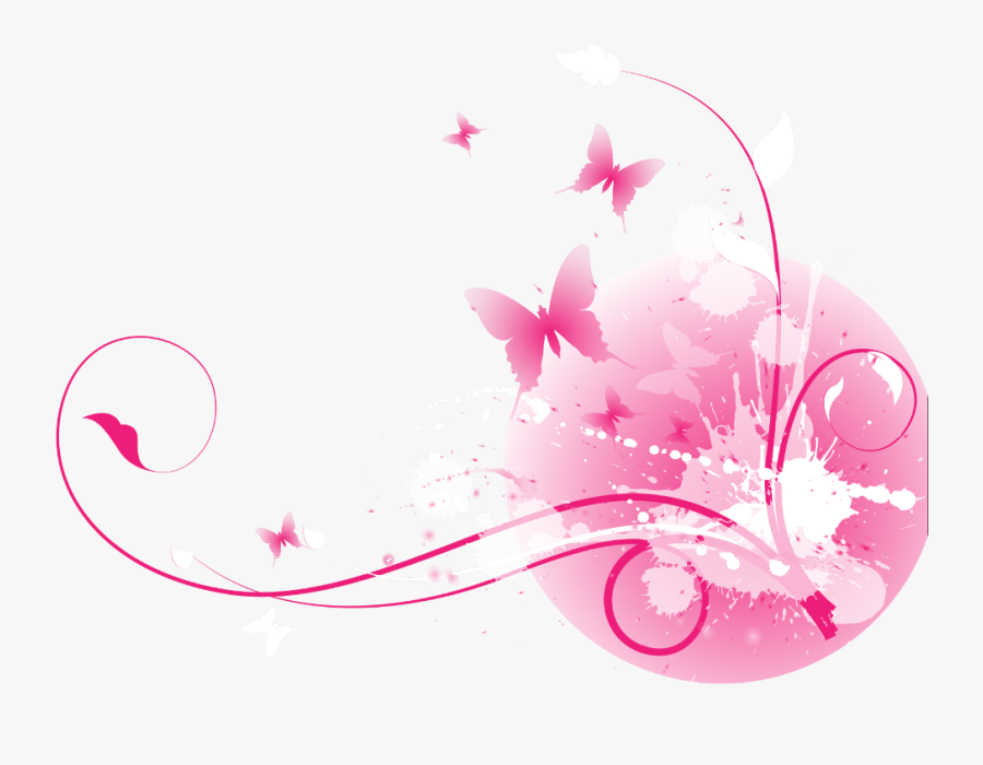 #ftestickers #flowers #butterflies #floralpattern #border - Vector Floral Splash, Transparent Clipart
