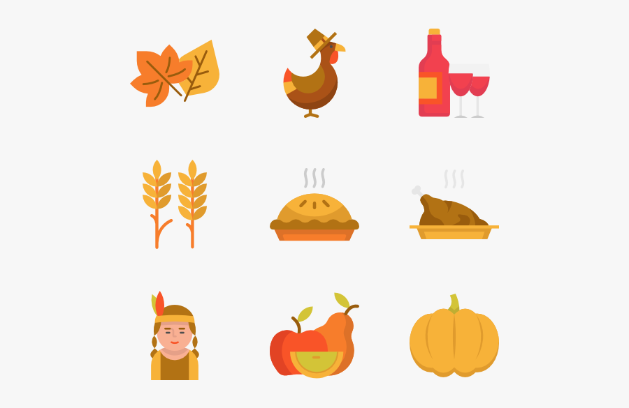 Thanksgiving Icons Png, Transparent Clipart