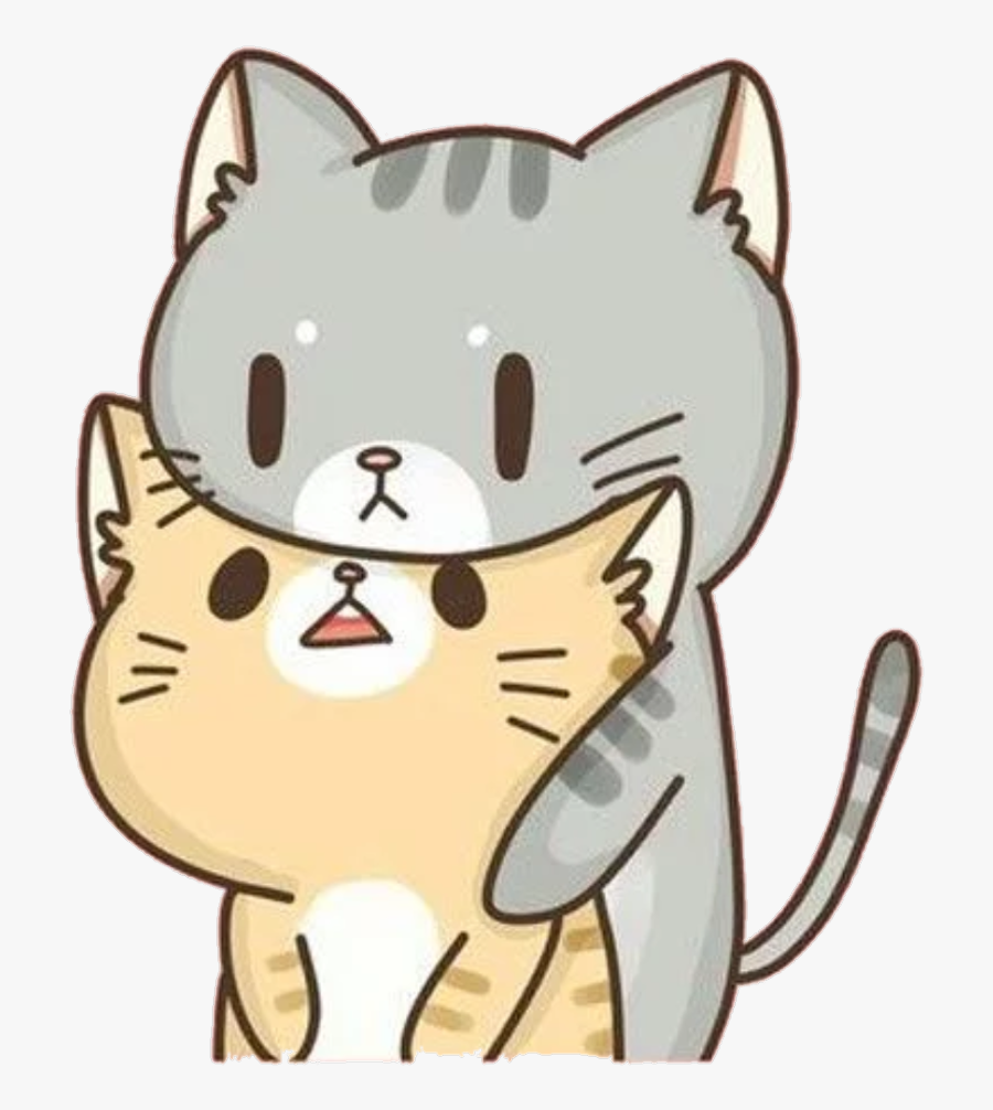 #neko #gato #cat #gatitos #cute #tumblr #kawaii #color - Stickers De ...