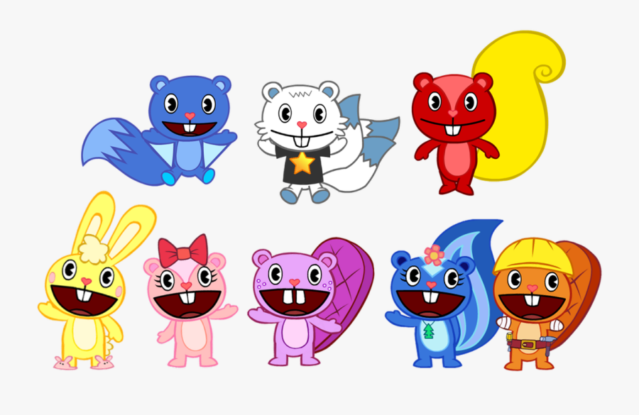 Transparent Play With Friends Clipart - Happy Tree Friends H, Transparent Clipart