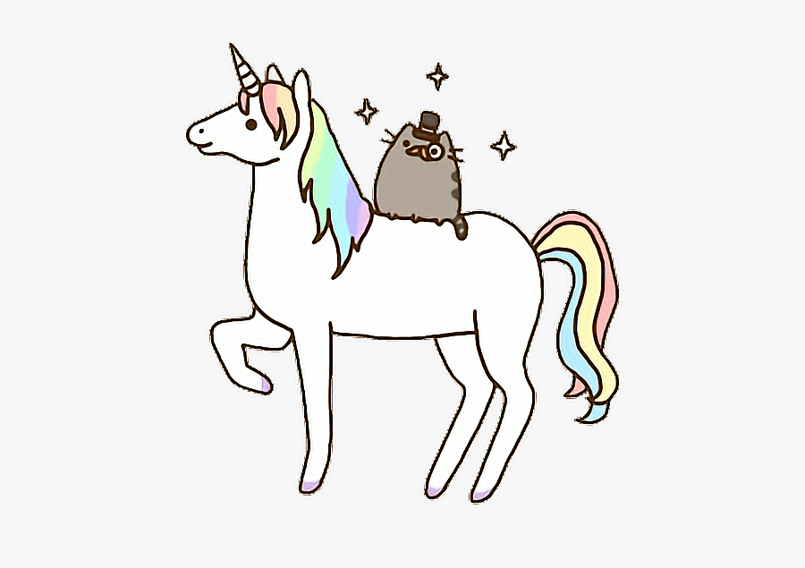 Pusheen Cat Clipart Unicorn - Unicorn Pusheen Cat Gifs, Transparent Clipart