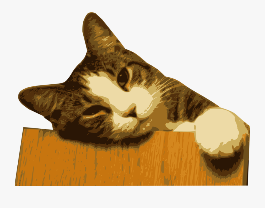Relaxed Cat Svg Clip Arts - Gif Realistic Knocking Sound Cat, Transparent Clipart