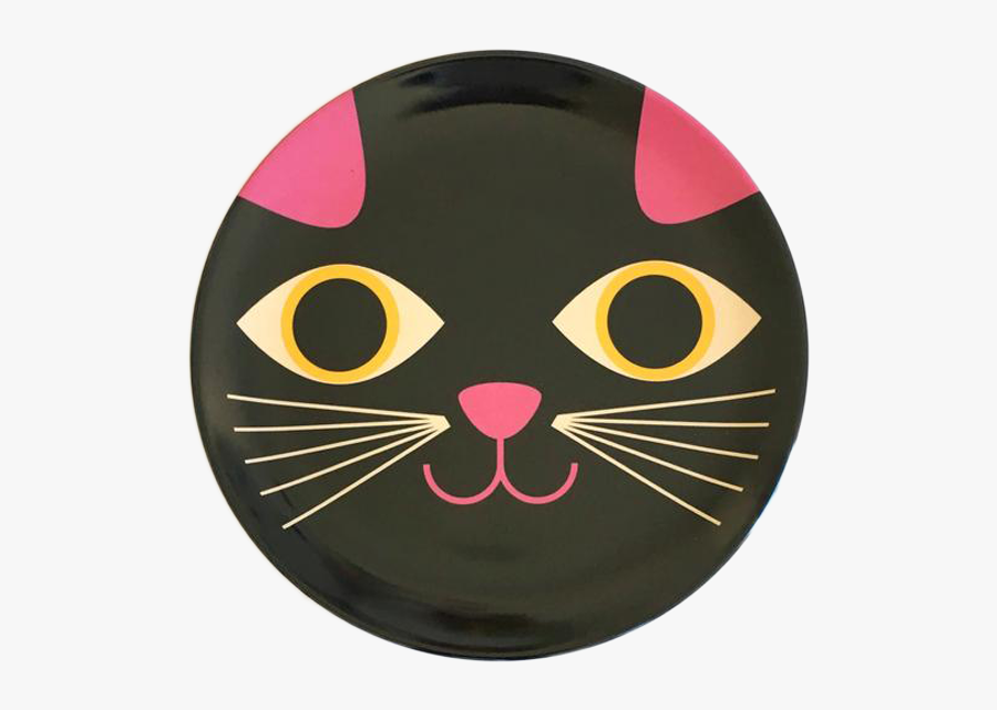Clip Art Plato Ingela P Arrhenius - Gato En Plato Desechable, Transparent Clipart
