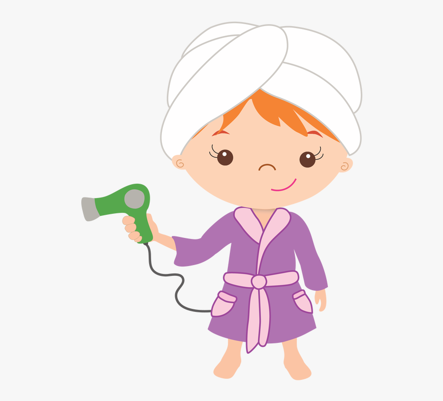 Transparent Little Girl Birthday Clipart - Spa Party Girl Png, Transparent Clipart