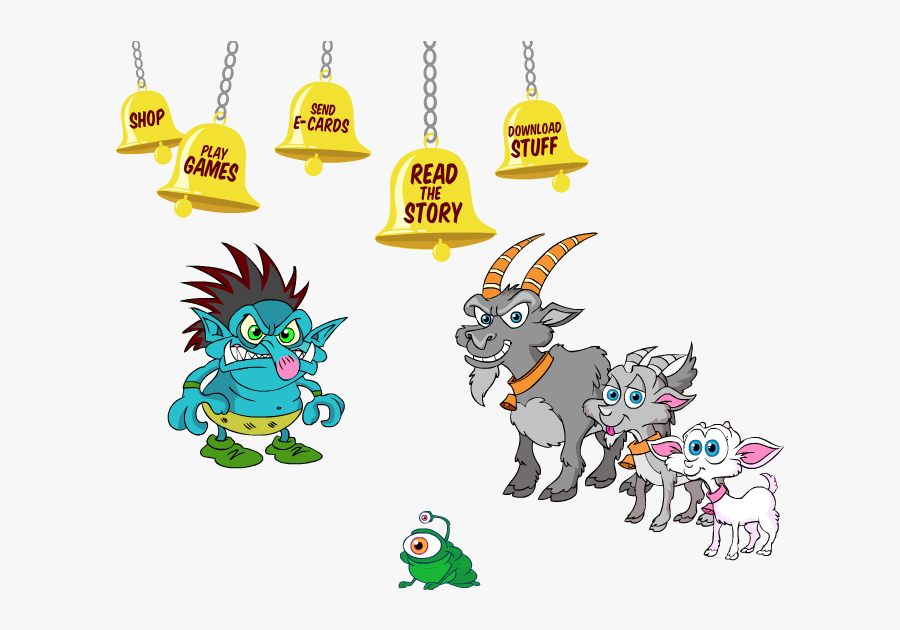 Clipart The 3 Billy Goats Gruff Free, Transparent Clipart