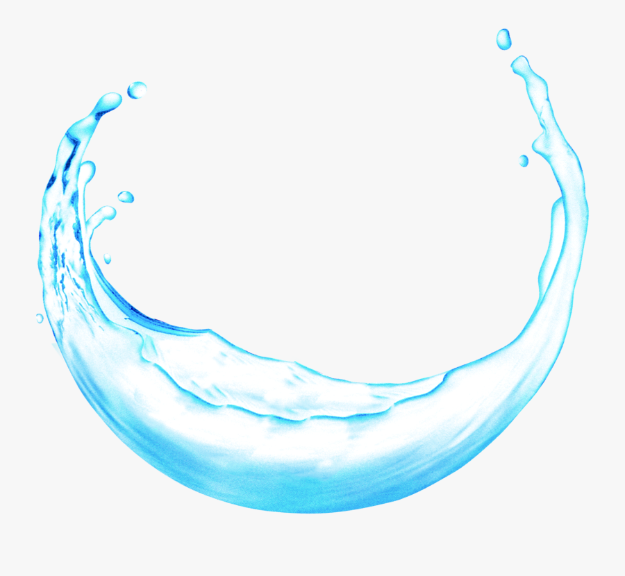 Round Water Droplets Photo - Water Splash Png Round, Transparent Clipart