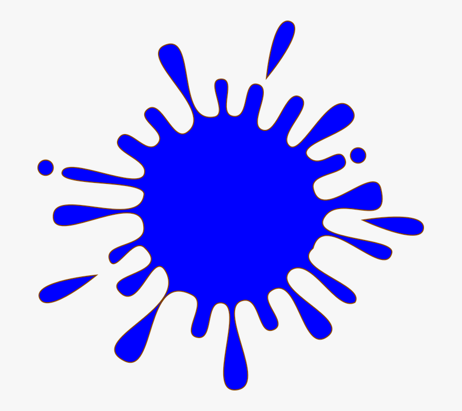 Ink, Blue, Splash, Drop, Water, Liquid, Fresh, Wet - Purple Splash Of Paint, Transparent Clipart