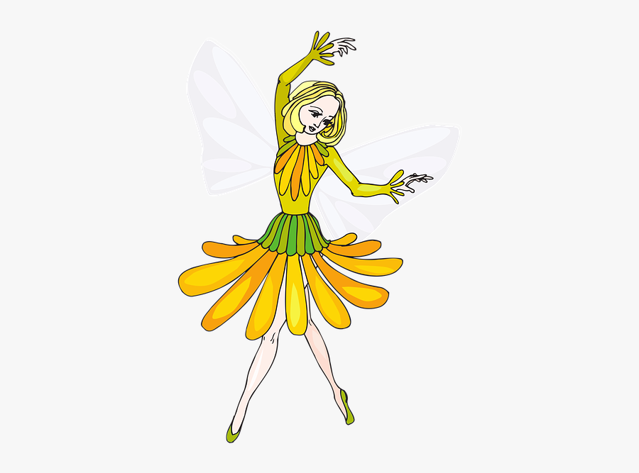Fairy, Flower, Girl, Wings, Fantasy, Cute, Kids - Fairy Clipart, Transparent Clipart