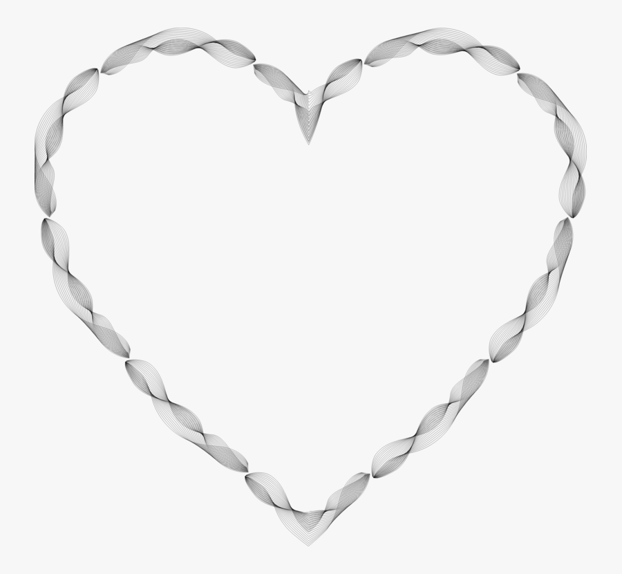 Musical Heart - Heart Vintage Black And White, Transparent Clipart
