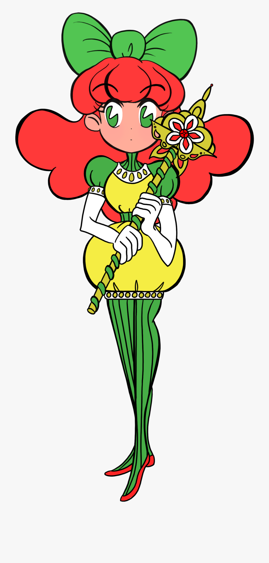 Flower Type Magical Girl, Transparent Clipart