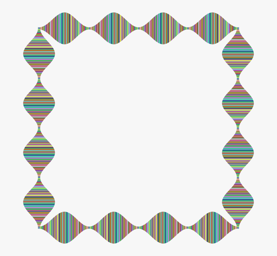 Transparent Waves Border Clipart - Picture Frame, Transparent Clipart