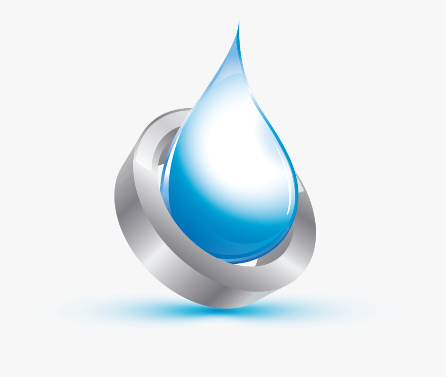 Water Drop Logo Design - Water, Transparent Clipart