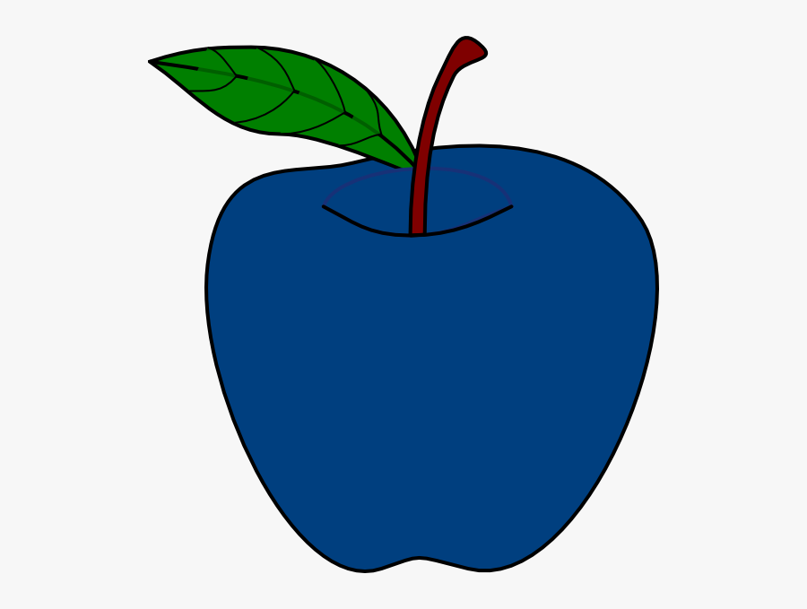 Apple Cliparts Blue Apple Clip Art Free Cliparts School - Starts With Letter A Apple, Transparent Clipart