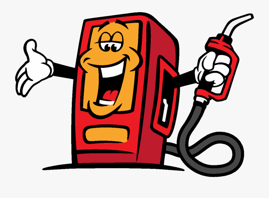 Petrol Pump Character, Transparent Clipart