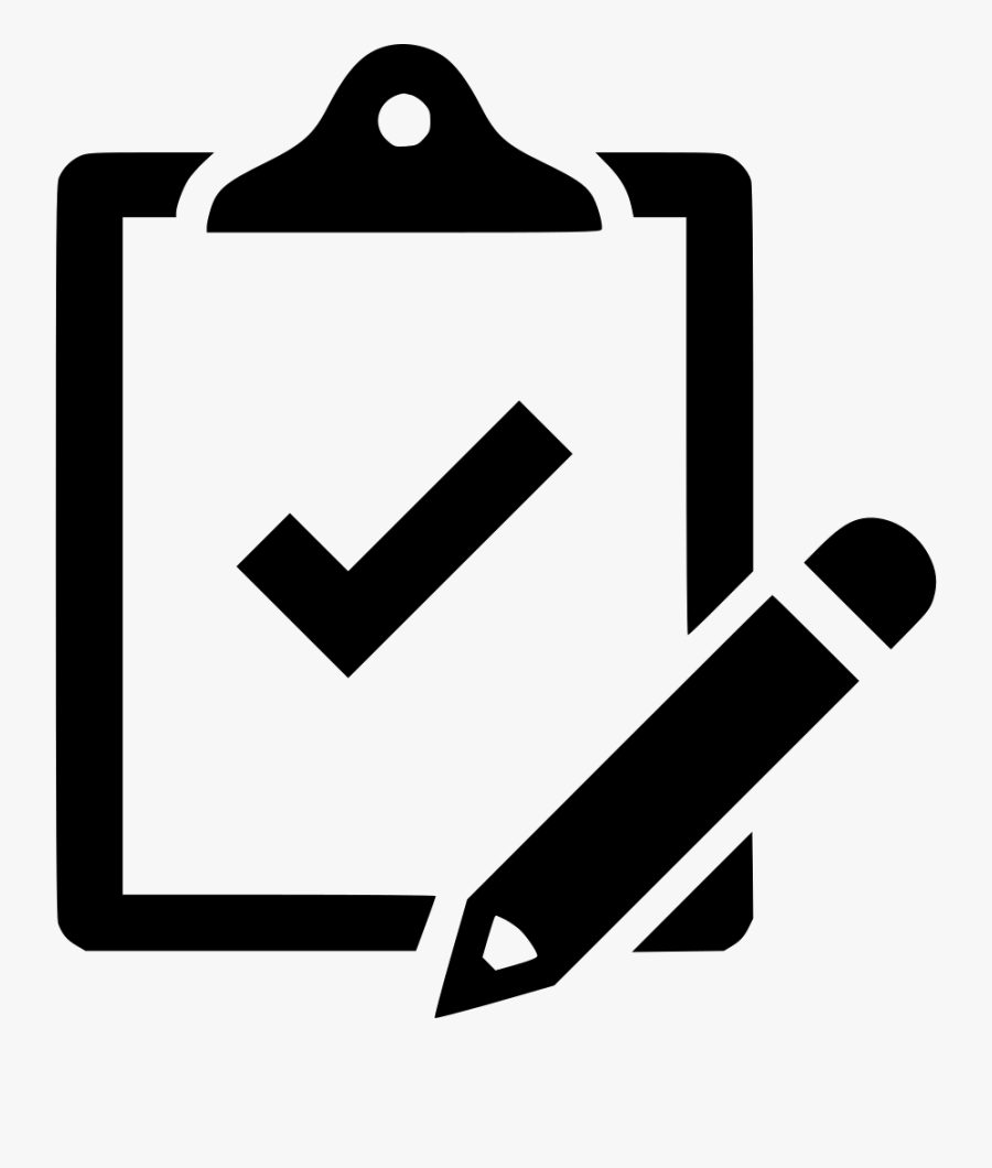 Clipboard Pencil Svg Png Icon Free Download - Pencil And Clipboard Icon, Transparent Clipart