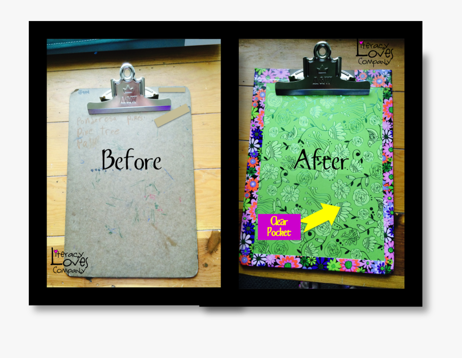 Classroom Diy Turn An Old Clipboard Into A Functional - Headstone, Transparent Clipart