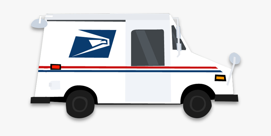 Mail Truck - Usps Mail Truck Png is a free transparent background clipart i...