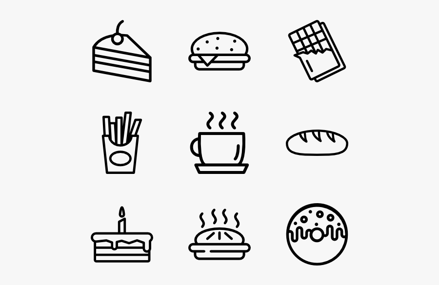 Cake And Bakery - Gas Station Icon Line, Transparent Clipart