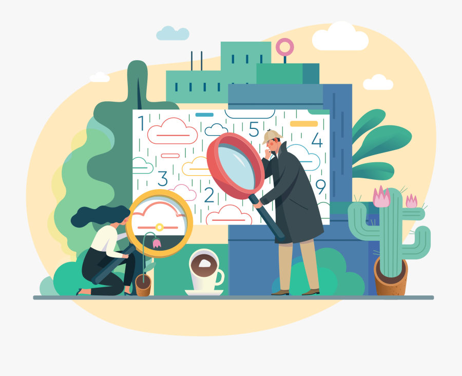 Search On Web Vector, Transparent Clipart