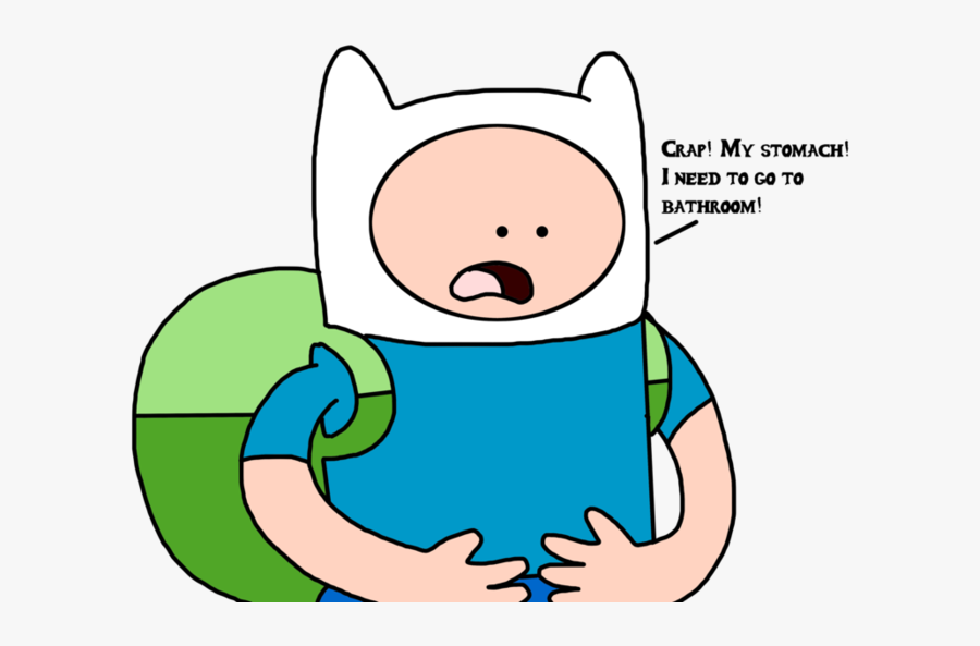 Download Finn With A Upset Stomach By Marcospower - Upset Tummy, Transparent Clipart
