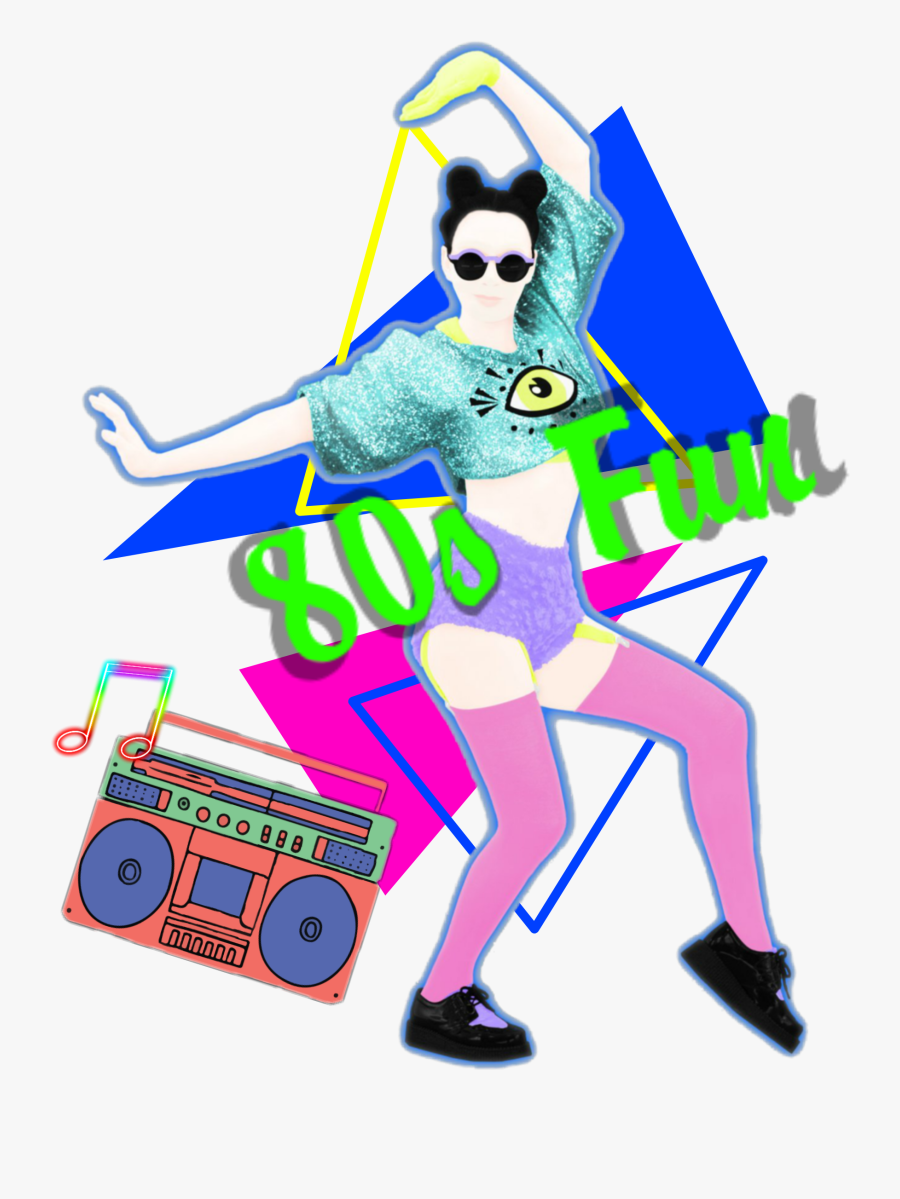 #80s #1980s - Just Dance I Love, Transparent Clipart
