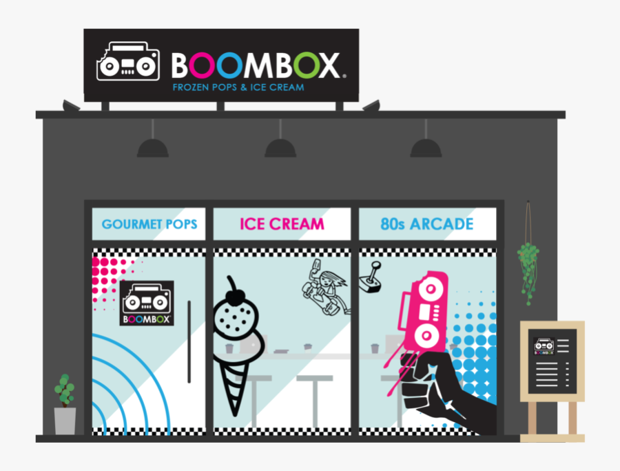 Boombox-shop1 - Cartoon, Transparent Clipart