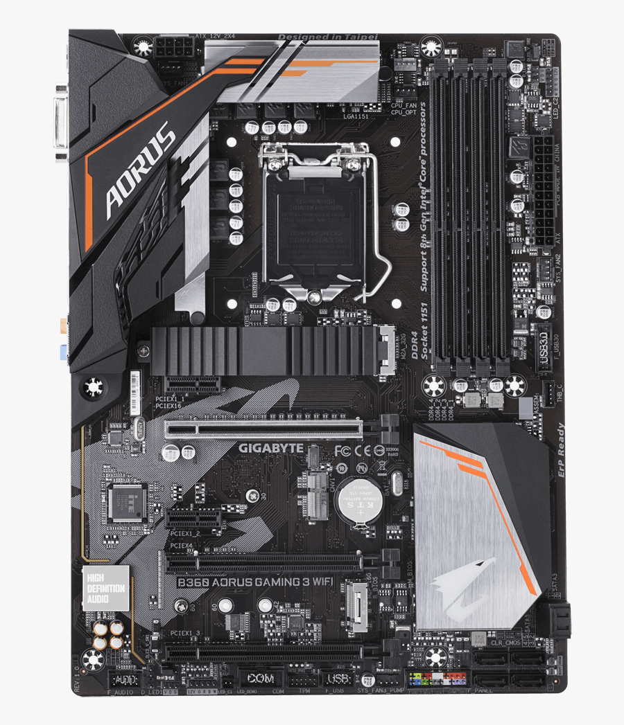 Gigabyte B360 Aorus Gaming 3 Wifi Review, Transparent Clipart