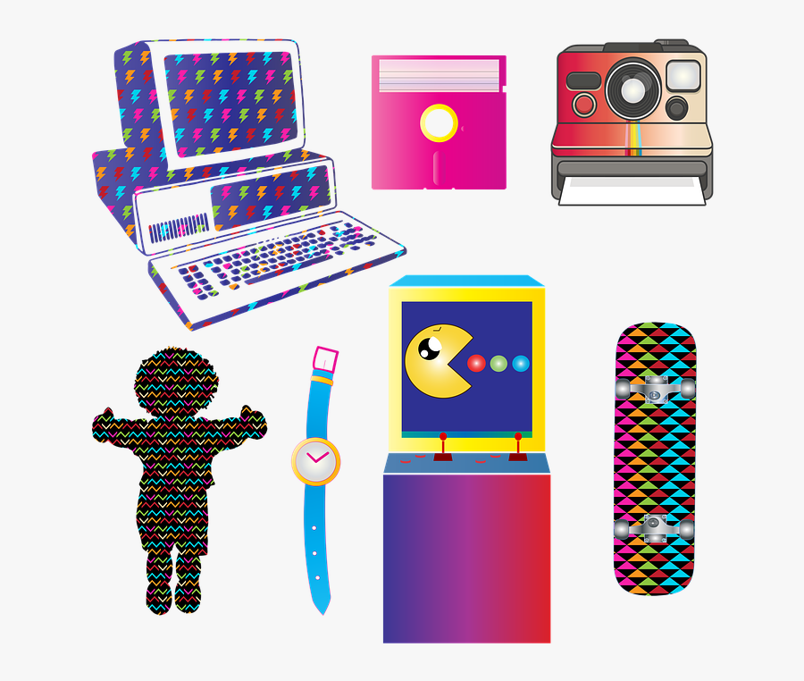 Eighties, Boombox, Retro, Music, Cassette, Technology, Transparent Clipart