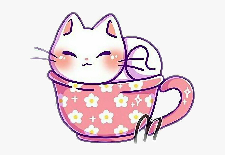 White Cat Clipart, Transparent Clipart
