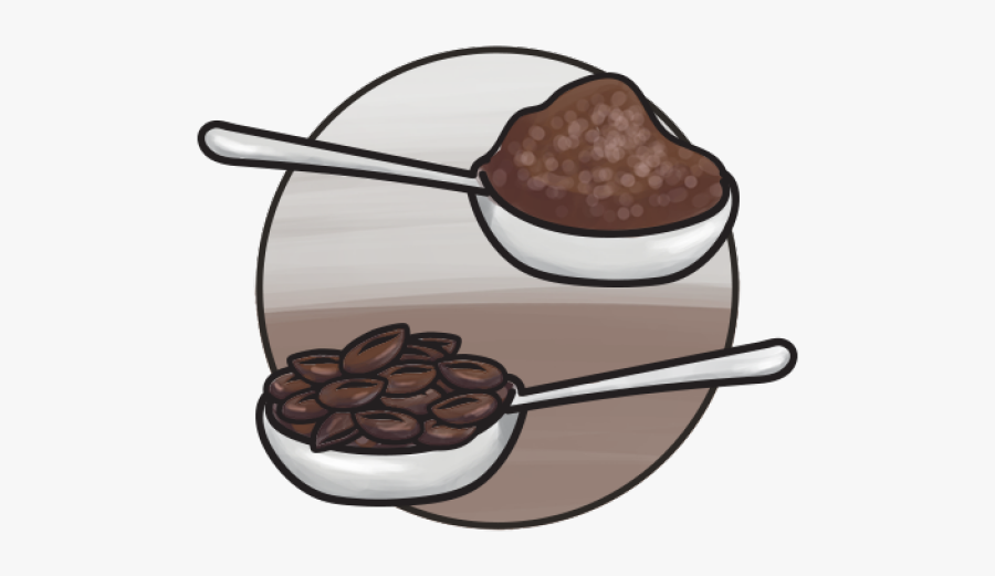 Coffee Beans Clipart Coffee Grounds - Chocolate, Transparent Clipart