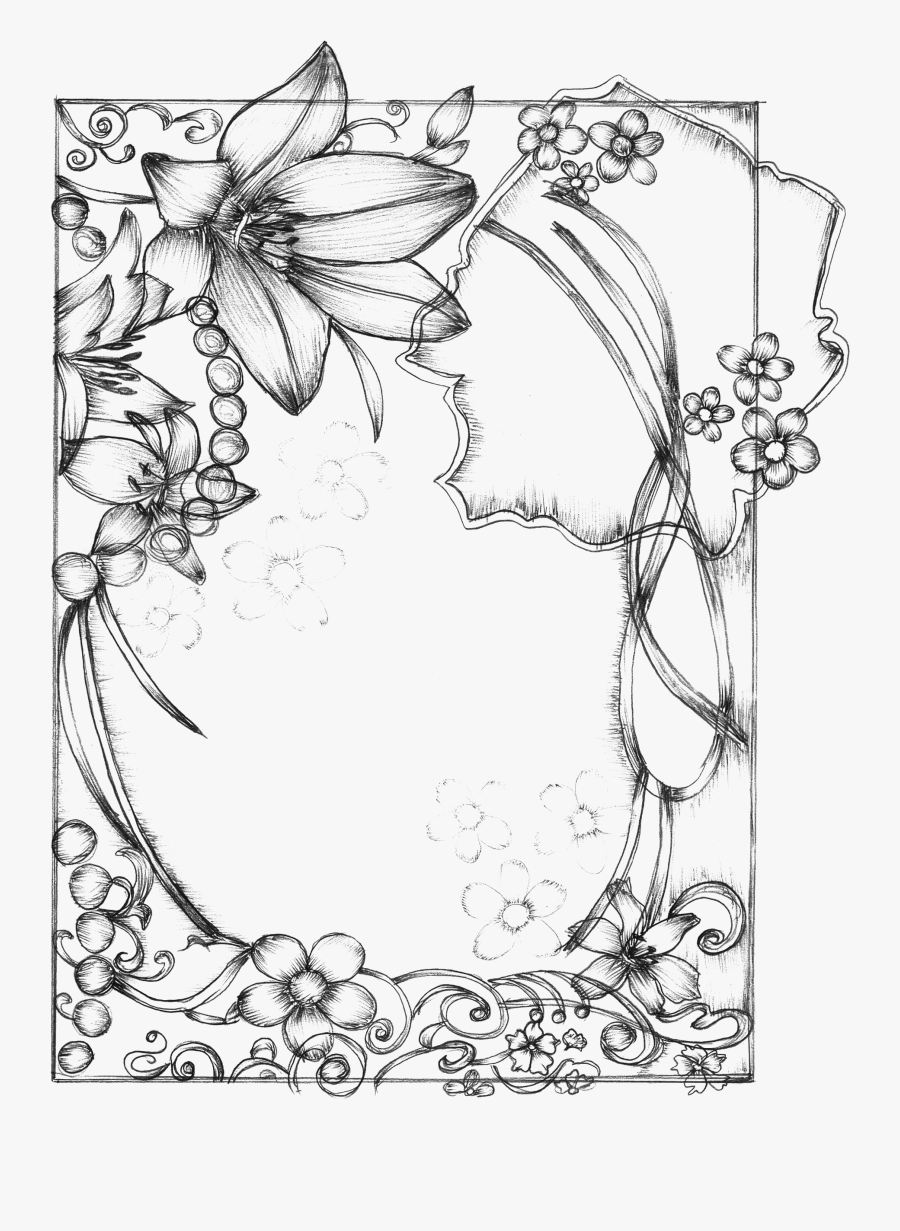 At Getdrawings Com Free - Draw A Beautiful Borders Design, Transparent Clipart