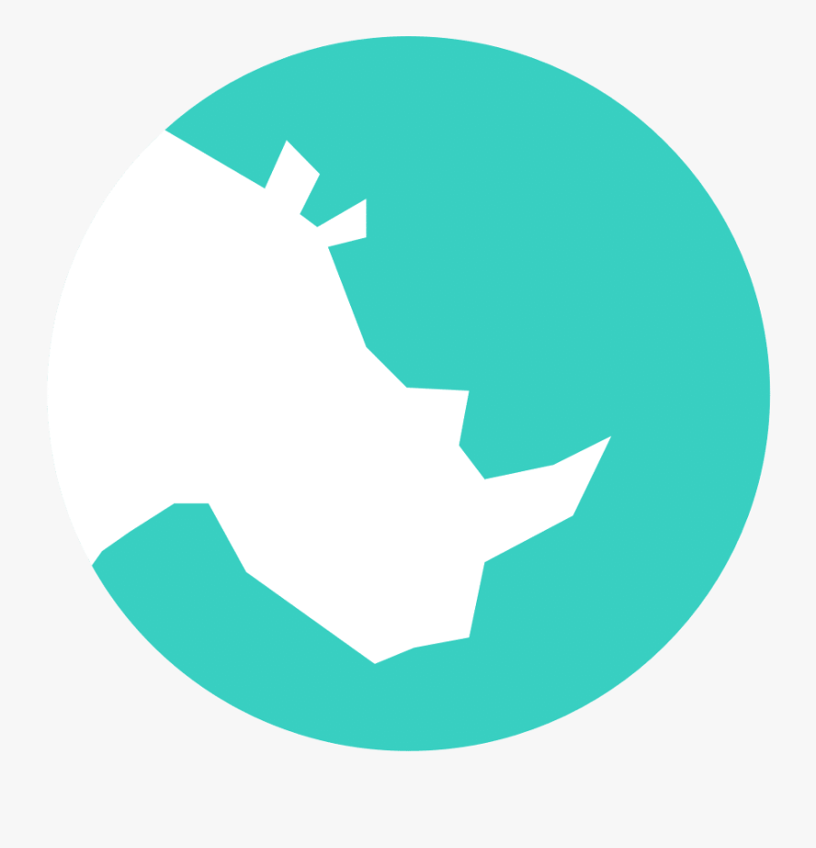 White Rhino Coffee Logo , Transparent Cartoons - Emblem, Transparent Clipart