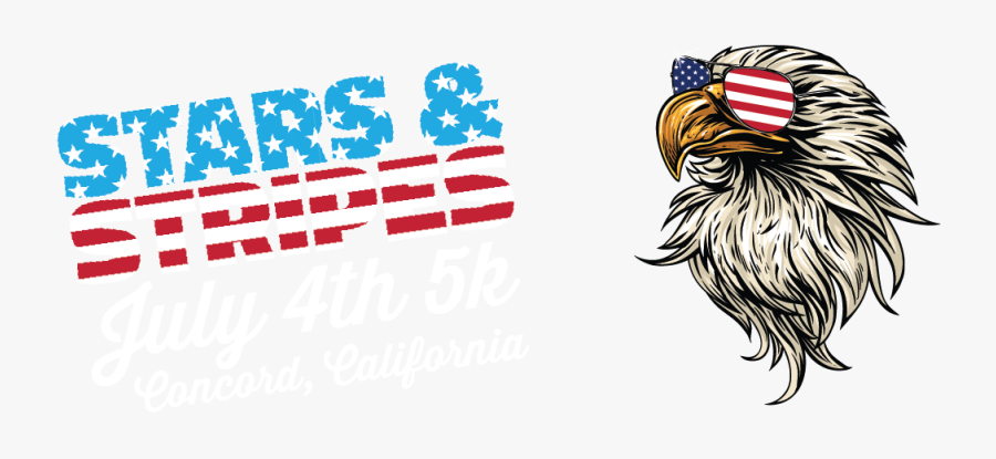 Stars & Stripes Run - Illustration, Transparent Clipart