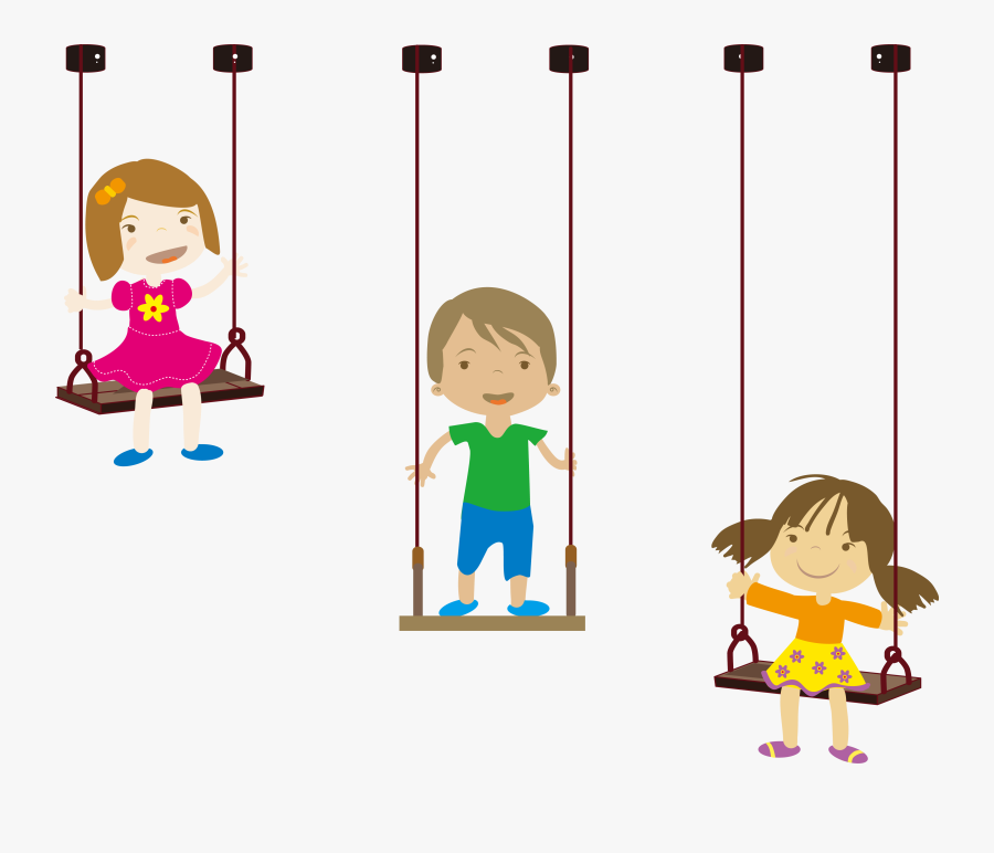 Kids Swinging Png, Transparent Clipart