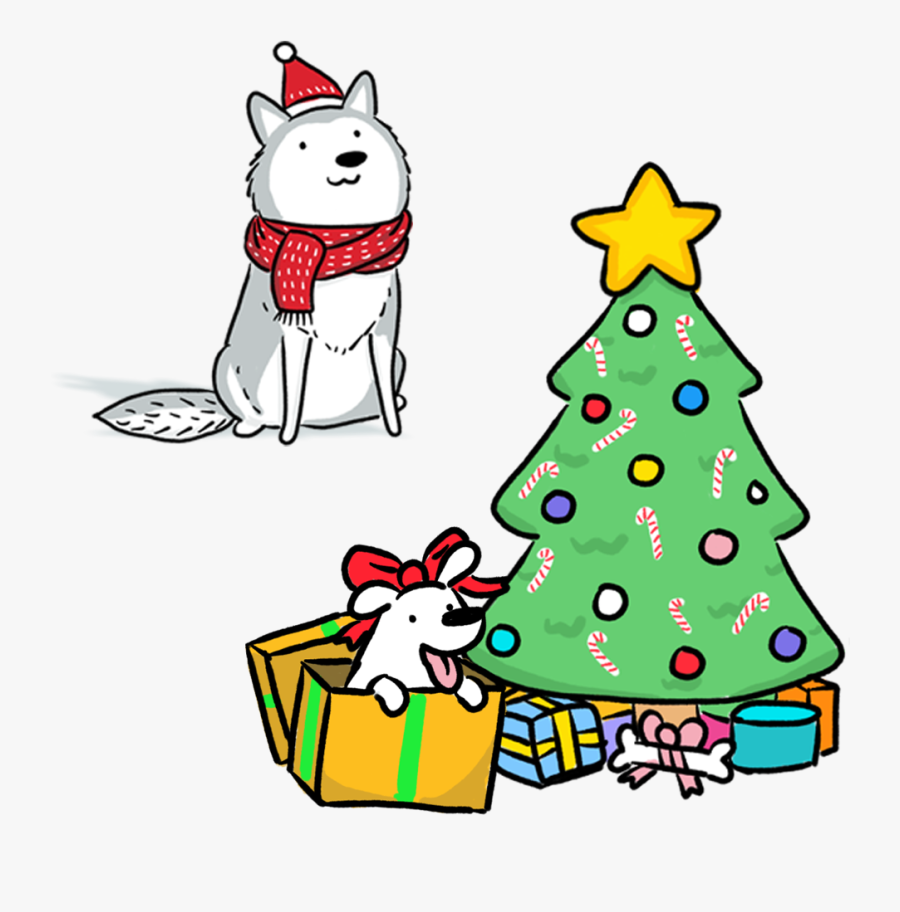 A Canine Christmas - Christmas Fayre Dog Cartoon, Transparent Clipart